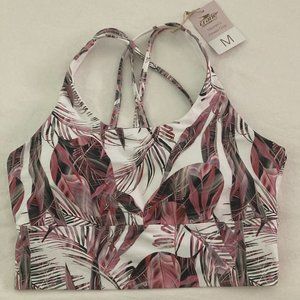 Crane sports top  - Medium in tropical pattern